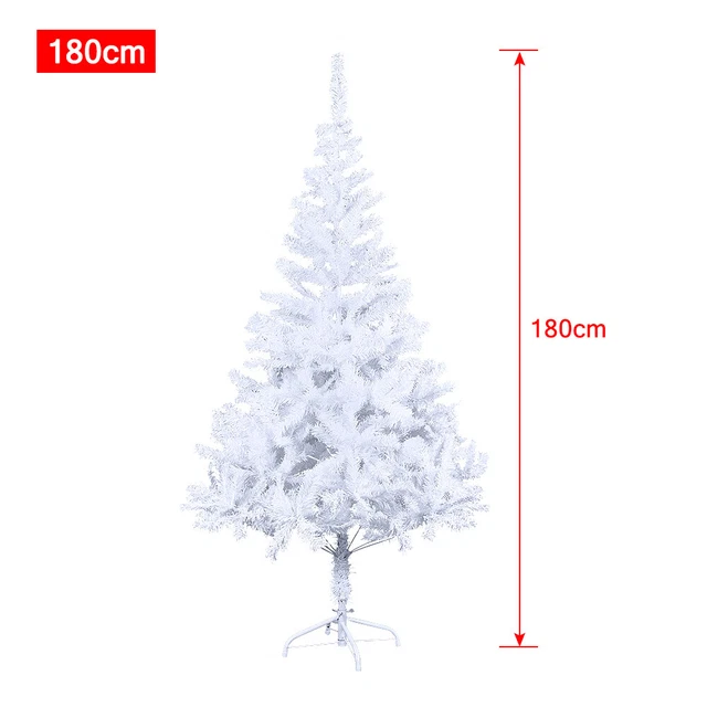 180CM WEISS DEKO Kunstbaum Weihnachtsbaum Künstlicher Tannenbaum