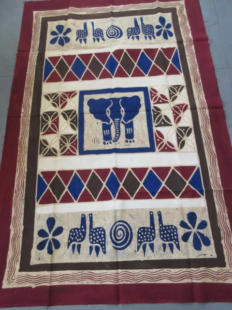 Wall Hanging/Wall Art/Bedspread/Table Cloth/ BATIK- 145 cms x 95 cm -Zimbabwe