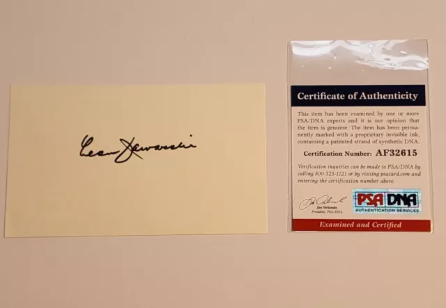 Leon Jaworski Watergate Autograph PSA DNA Signed Auto Richard Nixon Scandal