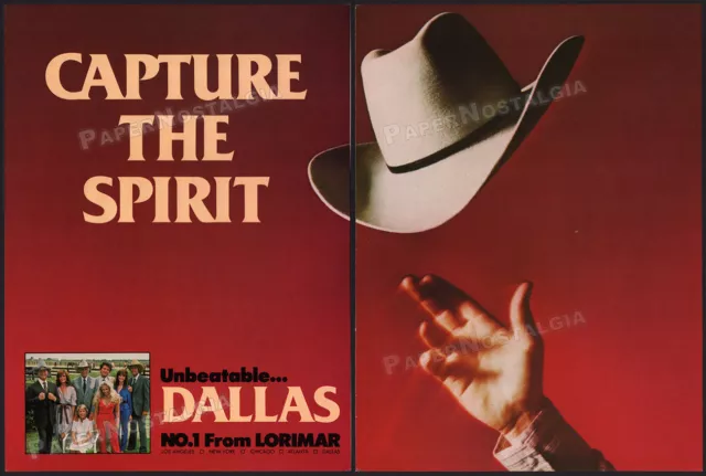 DALLAS__Original 1982 Trade AD / ADVERT / TV promo__LARRY HAGMAN__PATRICK DUFFY