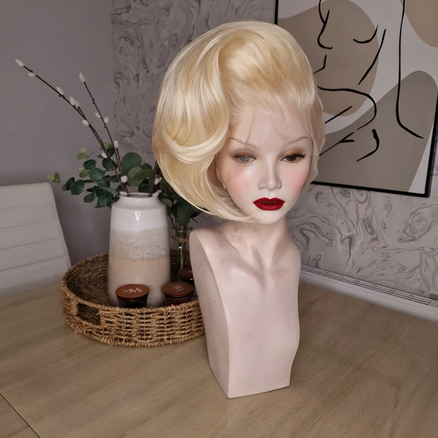 Parrucca Ampia E Ondulata Di Colore Rame Rosso Vintage, Con - Foto 6