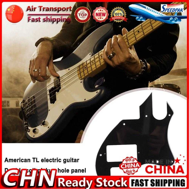Electric Guitar Pickguard TL Style for US Standard Tele Telecaster (Black) Fr