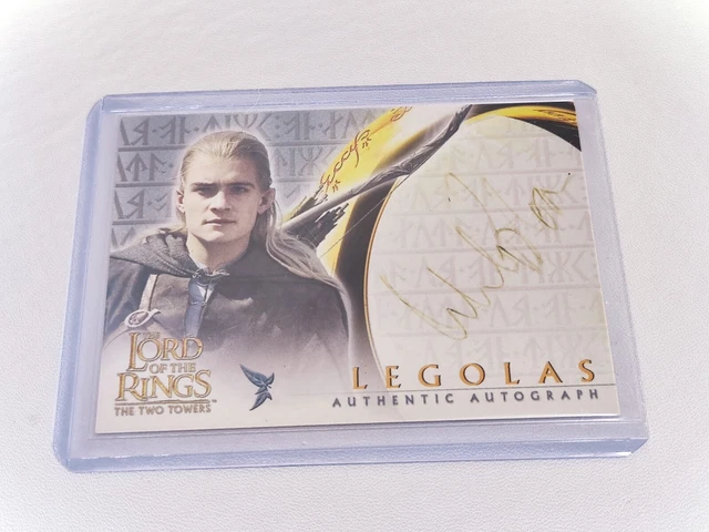 2001 Topps Lord of the Rings Fellowship of the Ring Auto ORLANDO BLOOM Legolas