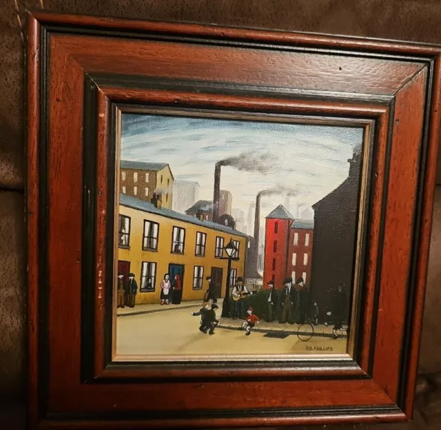 A. B. Phillips(1927-2008),Street Corner Blues, Oil painting, Signed, Dated 1994