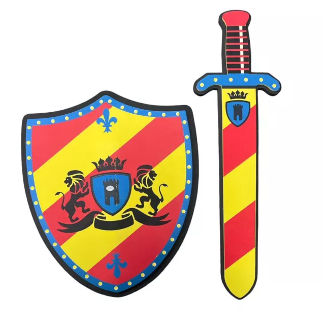 Templar Knights Medieval Warrior Foam Sword & Shield Kids Cosplay Costume Props