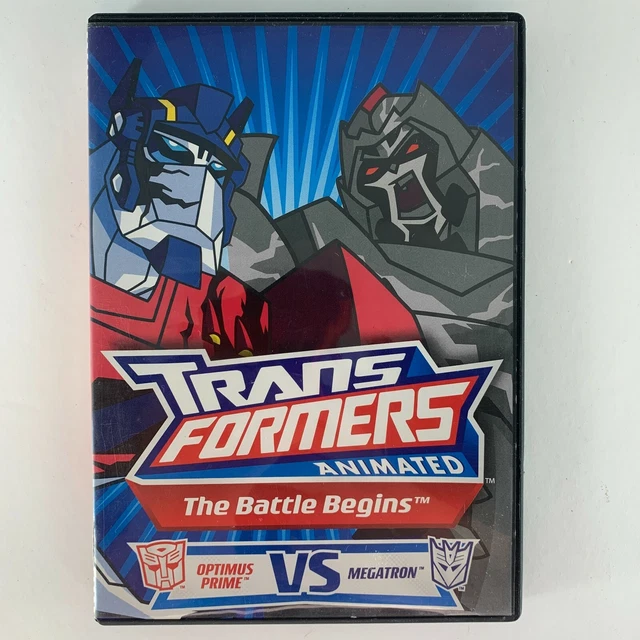 TRANSFORMERS ANIMATED THE Battle Begins: Optimus Prime Vs Megatron DVD ...