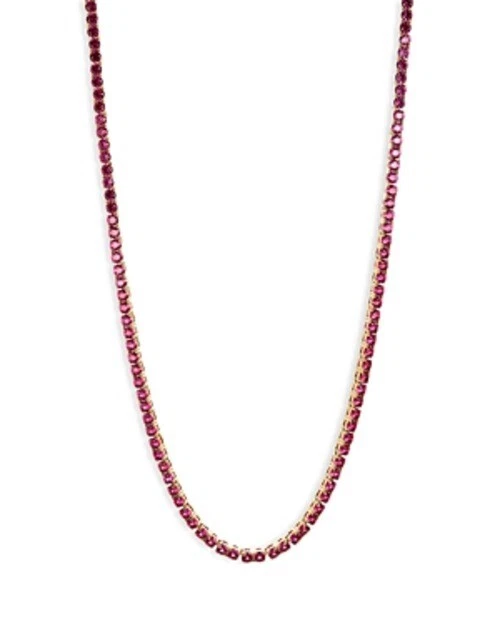Nadri Love All Cubic Zirconia & Synthetic Corundum Strand Necklace, 18"