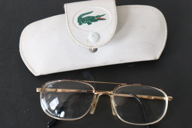 Lunettes De Vue Anciennes Avec étui En Bois - Signées Cristal - Marque Niort - Occasion