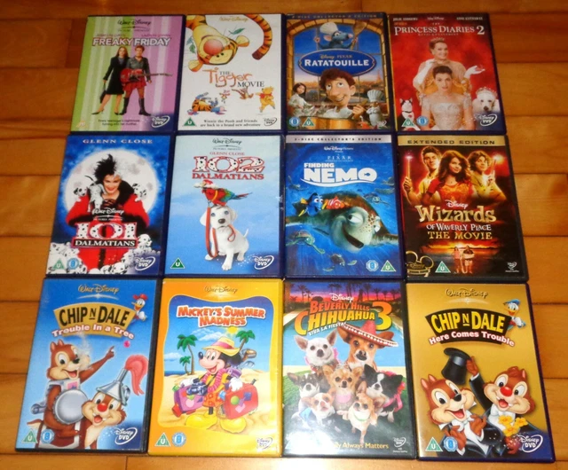 WALT DISNEY ANIMATION & Live Action Children’s Kids Family Films 12x