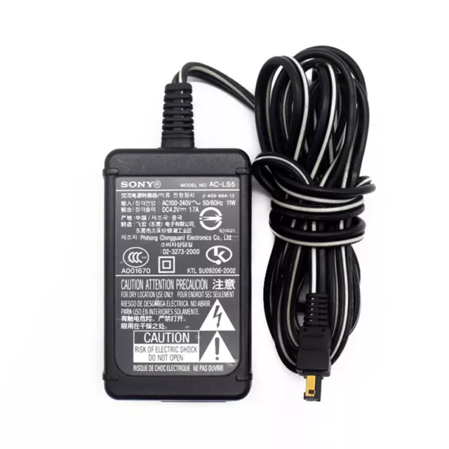 AC/DC Adapter Charger For Sony Cybershot DSCW30 6 MP Power Supply With Us Plug