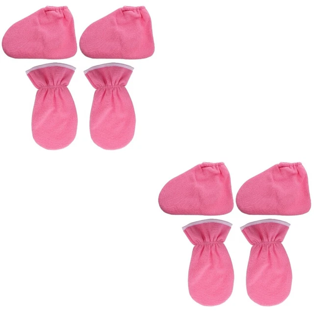 8 Pcs Handschuhe Mit Ätherischen Ölen Frottee-Handschuhe Fußmaske Sockenschuhe
