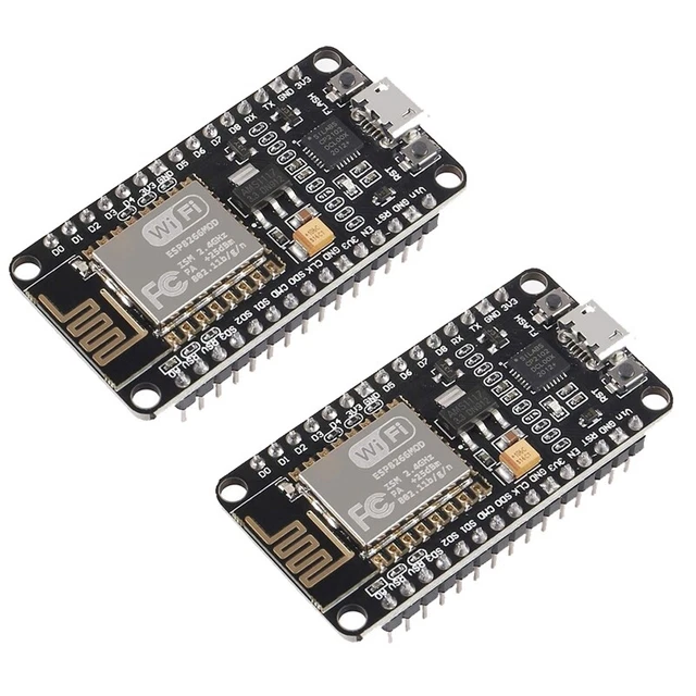 2 PIÈCES ESP8266 NodeMCU CP2102 Module WiFi ESP-12E Internet des Objets ...