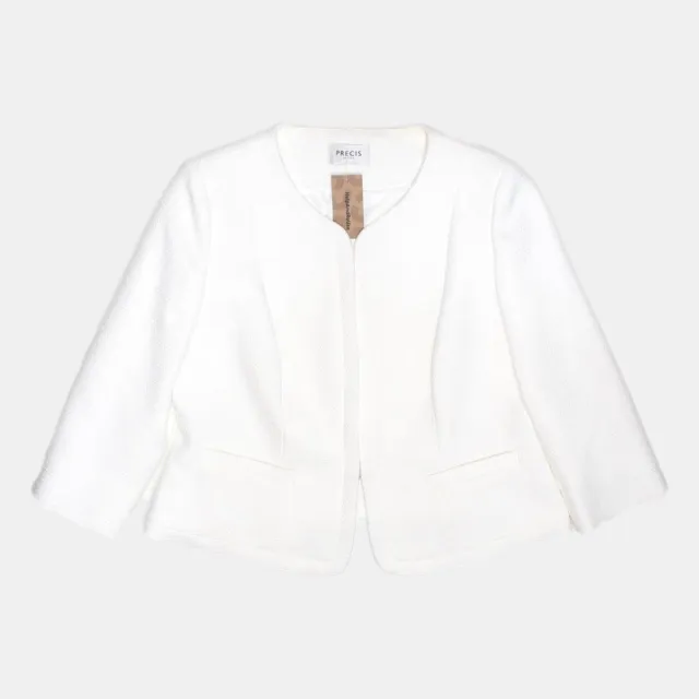 Precis Petite White Blazer / Size Unknown / Womens / White / Polyester