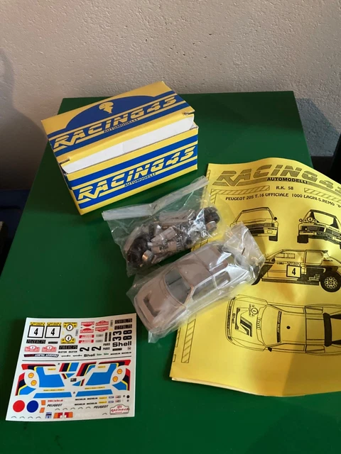 Kit à Monter Provence Moulage 1/43 - Peugeot 205 T16 Rallye RAC 1000 Lacs 1984