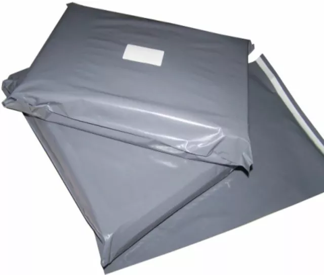 500 Large Grey 17 x 24" Plastic Mailing Postal Bags Packaging Shipping Mailers