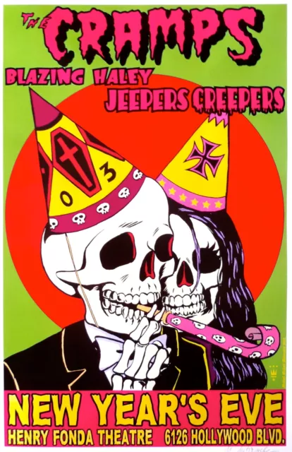 The Cramps Concert Poster 2003 Los Angeles The Cramps Concert Poster 2003 Los Angeles