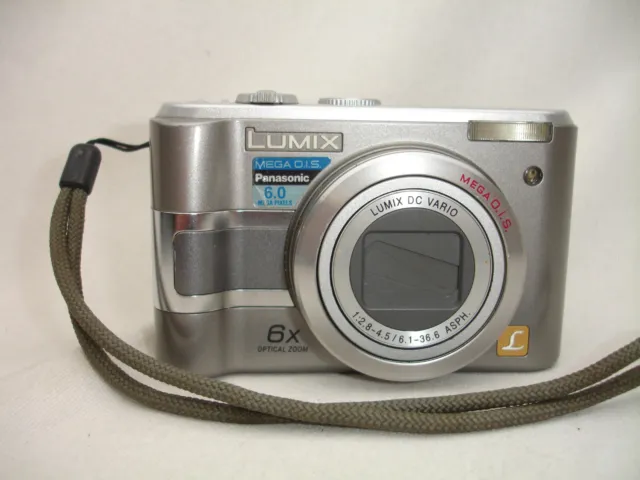 Panasonic Lumix DMC-LZ5 6.0MP Digital Camera f2.8 6x Zoom Silver Compact