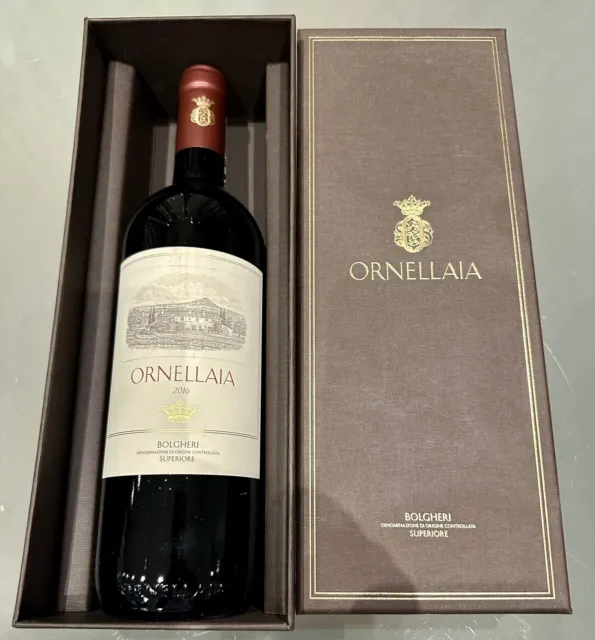 Ornellaia 2016 Bolgheri Superiore DOC - Vino rosso Red wine CON COFANETTO RARO