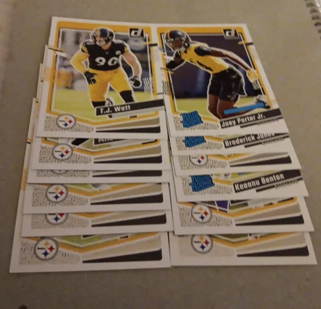 2023 Donruss Pittsburgh Steelers Team Set,  (2018 Fitzpatrick RC) 13 Cards 4 RC