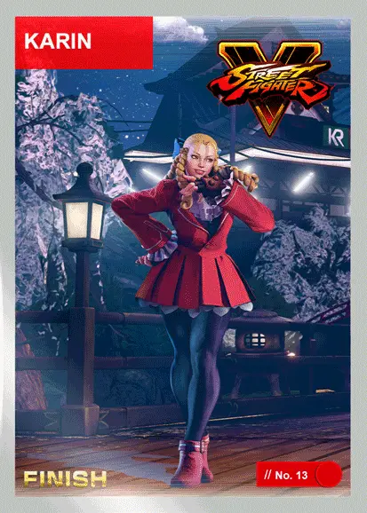Karin (power 1) FOIL - 2021 Street Fighter NFT Series 1 - MINT# 2,786