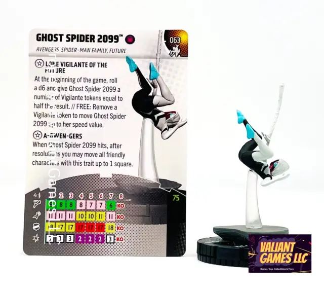 Marvel Heroclix Ghost Spider 2099 #064 w/ Card Spider-Man Beyond Amazing Set