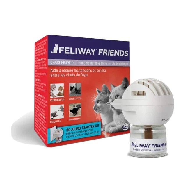 FELIWAY Classic – Anti-Stress Pour Chat – Diffuseur + Recharge 48 Ml Anti Griffe