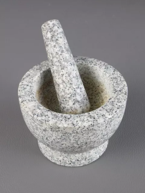 Mortero Mármol En Piedra Granito Maja Herramienta Cocina Farmacia Vintage Xx Sec