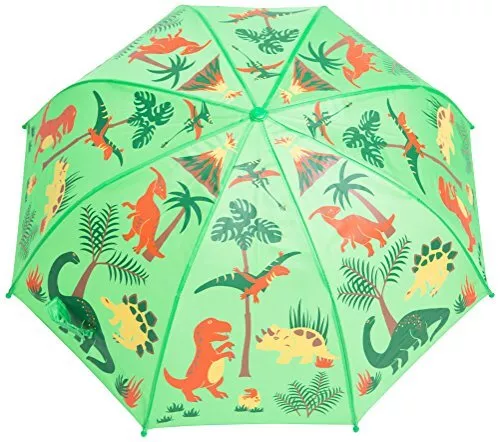 Babalu Kids Umbrella - Childrens 18 Inch Rainy Day 18 inch, Green/Red