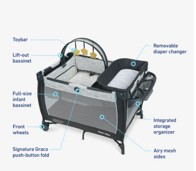 NEW Graco Pack ‘n Play Playard Anywhere Dreamer, Hattie