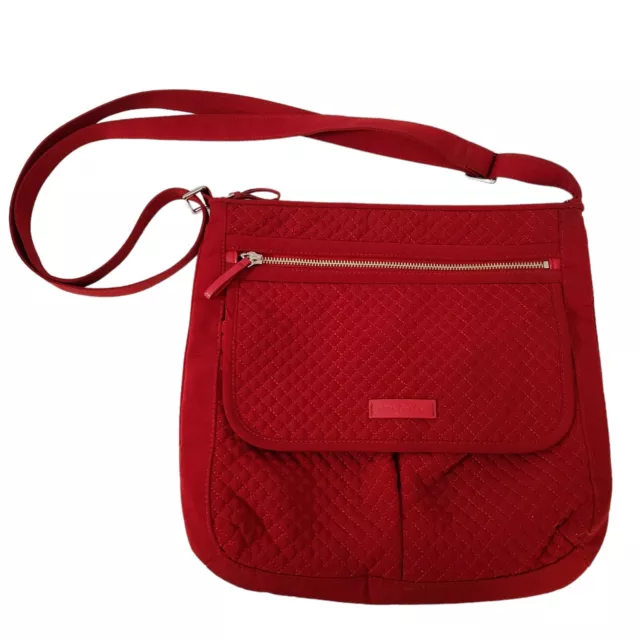 Vera Bradley Apple Red Quilted Shoulder Bag