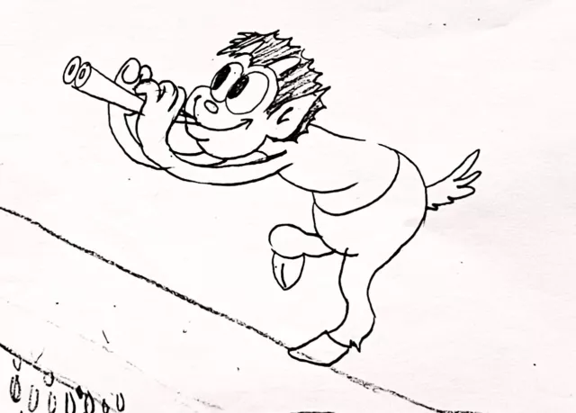 PLAYFUL PAN 1930 GREEK GOD Silly Symphony DISNEY ANIMATION RESEARCH Photocopy #2