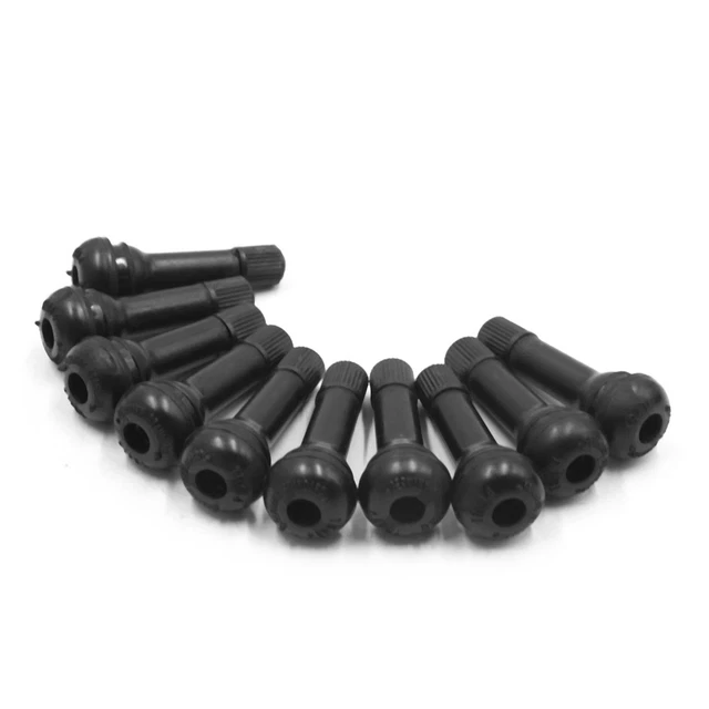 10pc TR414 Noir Car vide Pneu pneumatique enfichable tige bouchon anti-poussière