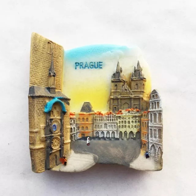 Czech Capital Prague Square Architecture Souvenirs Fridge Magnet