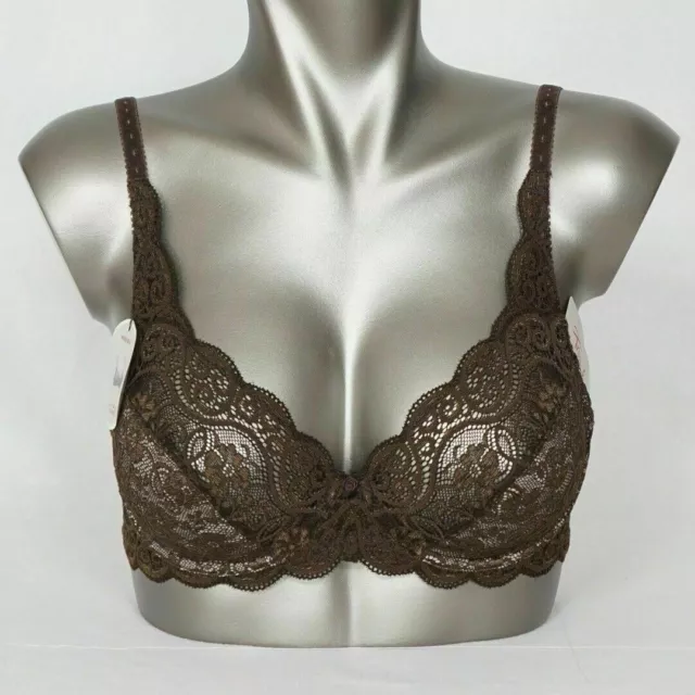 TRIUMPH Amourette Charm Reggiseno con Ferretto Mis.3C 95C 36C 14C Marrone NEW