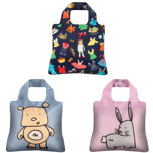Envirosax Multi-Use Reusable Shopping Bag (Set of 3), Kids Collection