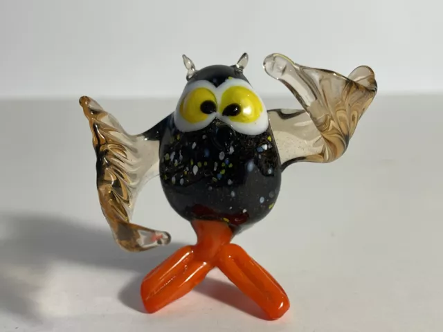 Hibou en verre soufflé