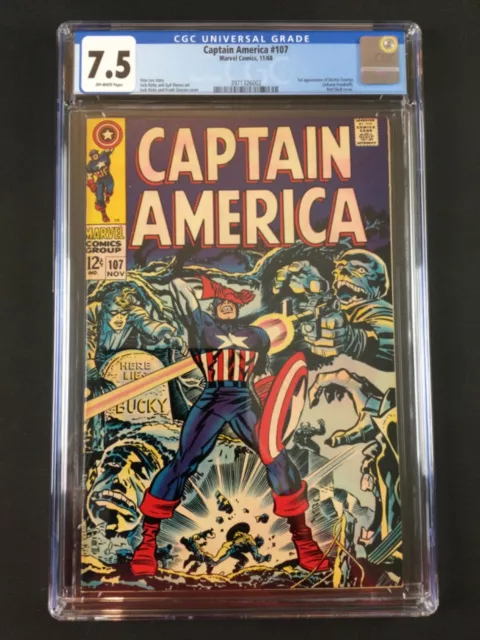 Captain America #107 (1968): NEW CGC 7.5! 1st Appearance of Doctor Faustus!