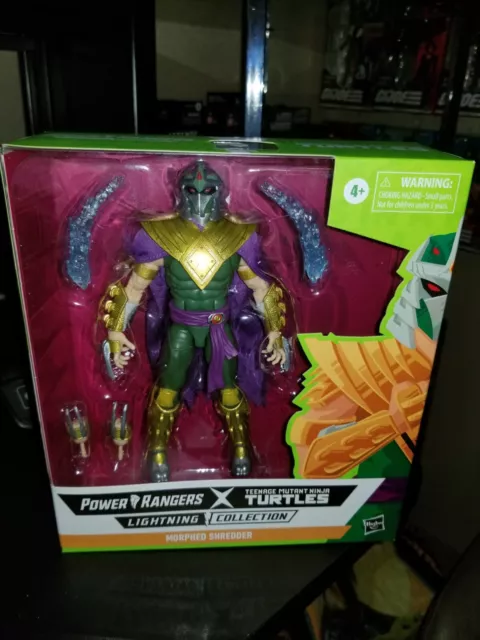 Power Rangers X TMNT Lightning Collection Morphed Shredder Green Ranger NIB