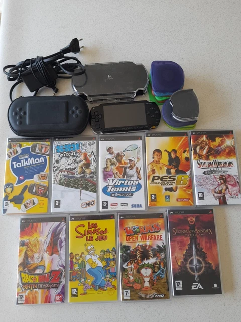 Console PSP Fonctionnelle avec chargeur jeux et accessoires