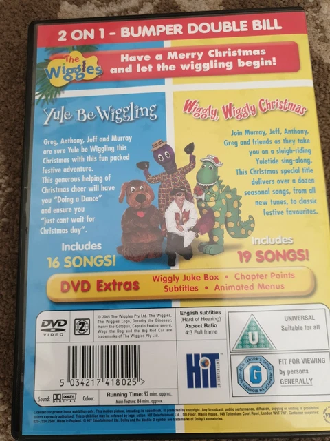 WIGGLES YULE BE Wiggling Dvd Plus Wiggly Wiggly Christmas Kids £11.69 ...