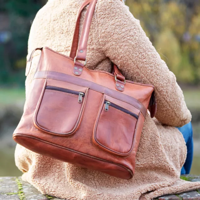 Fair Trade Handmade Leather Shoulder Bag - 2nd Quality