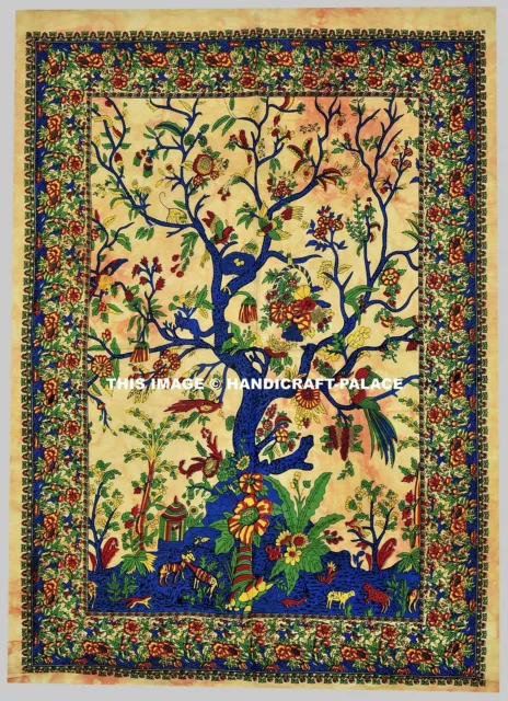 Mandala Indiano Albero Della Vita da Parete Elefante Arazzo Yoga Mat Dorm Decor