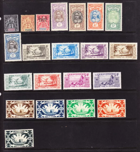 French Polynesia.  good mix.  see 2 scans.  L9081