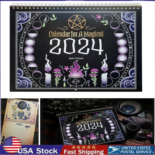 CALENDAR FOR A MAGICAL 2024 Wall Calendar, Practical Magic for