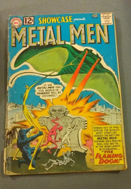 1962 Showcase #37 - DC Comics -1st Appearance Metal Men 1962 Silver Age Comics