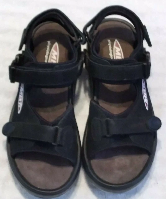 Kisumo Leather Sandals Black D Women’s 10, Swiss Engineerd w/ Box MBT SWO