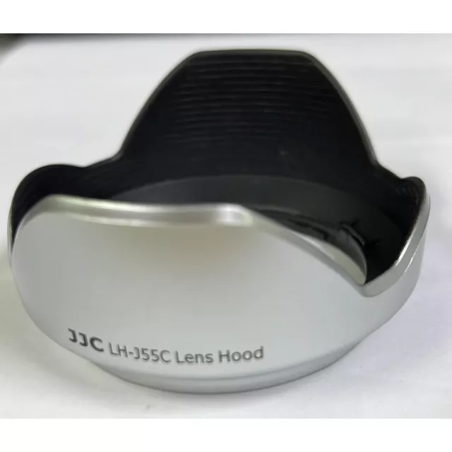 Generic Lens Hood JJC LH-J55C Silver for Olympus MZuiko Digital ED 12-50mm US*us 2