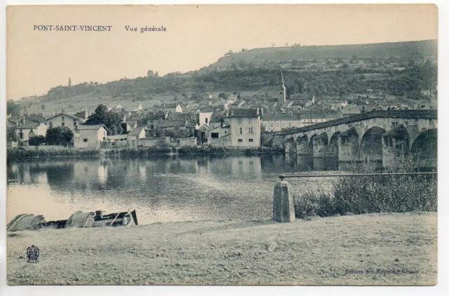 PONT SAINT VINCENT - Meurthe et Moselle - CPA 54 - belle vue generale