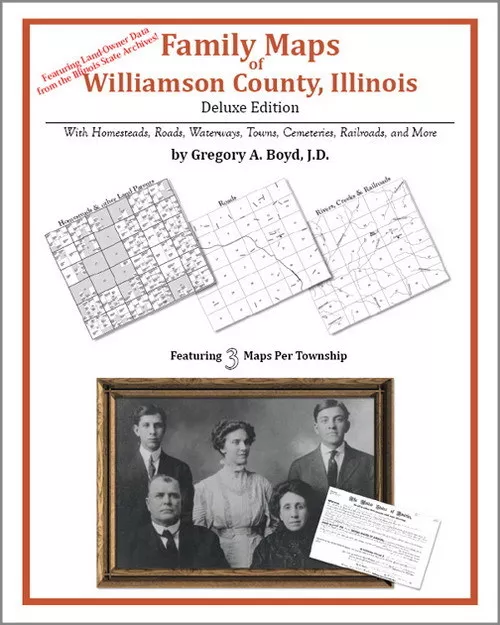 Family Maps Williamson County Illinois Genealogy Plat