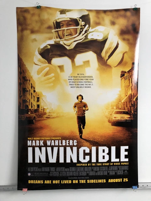 Invincible 2006 Double Sided Original Movie Poster 27" x 40" Mark Wahlburg
